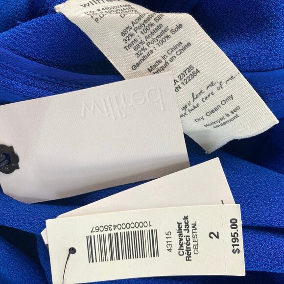 NWT Aritzia Wilfred Chevalier Retreci Jacket Celestial Blue Womens 2 $195 - Picture 12 of 12